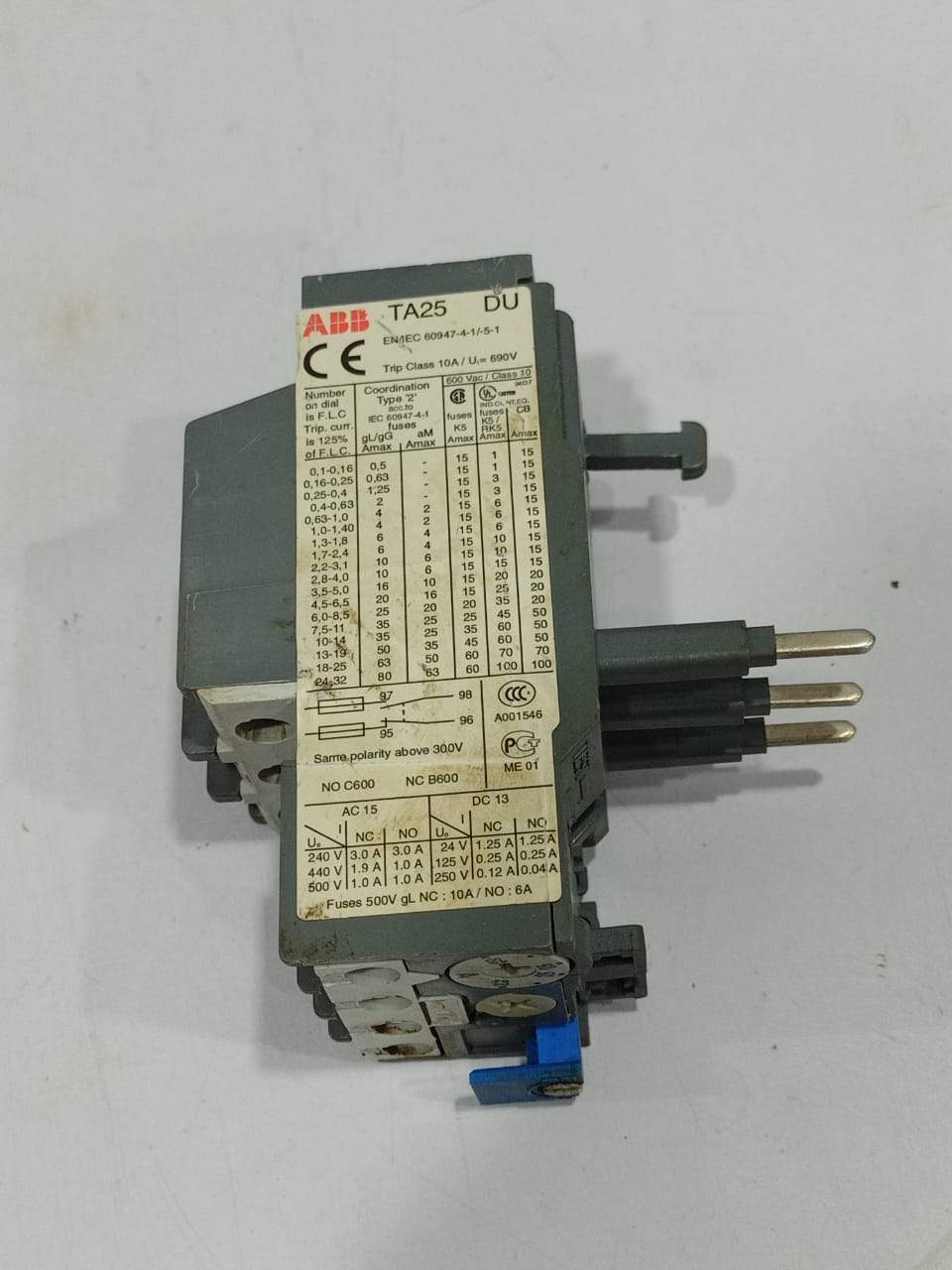 ABB TA25 Overload Relay