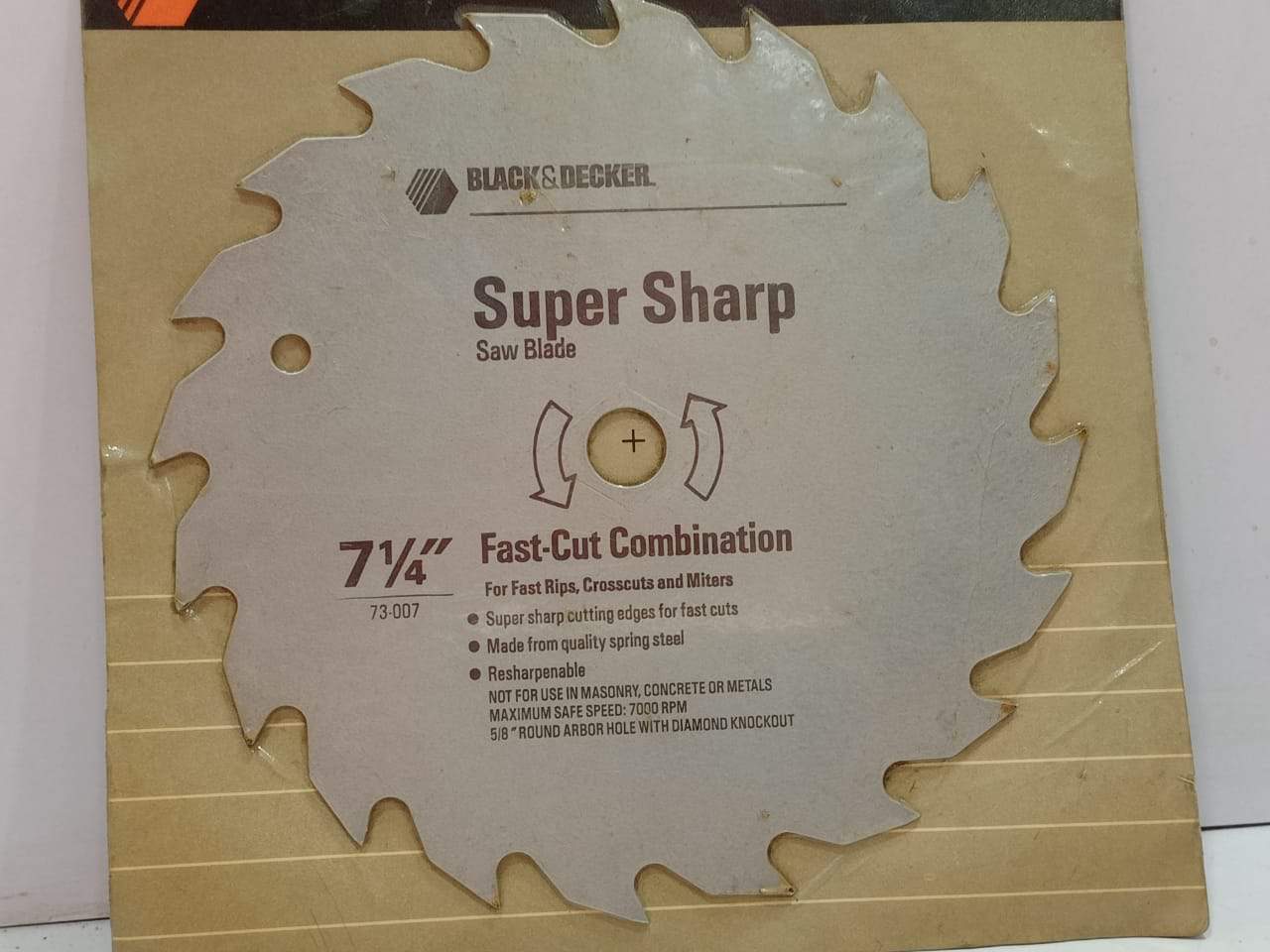 Black & Decker 73-007 Super Sharp Saw Blade