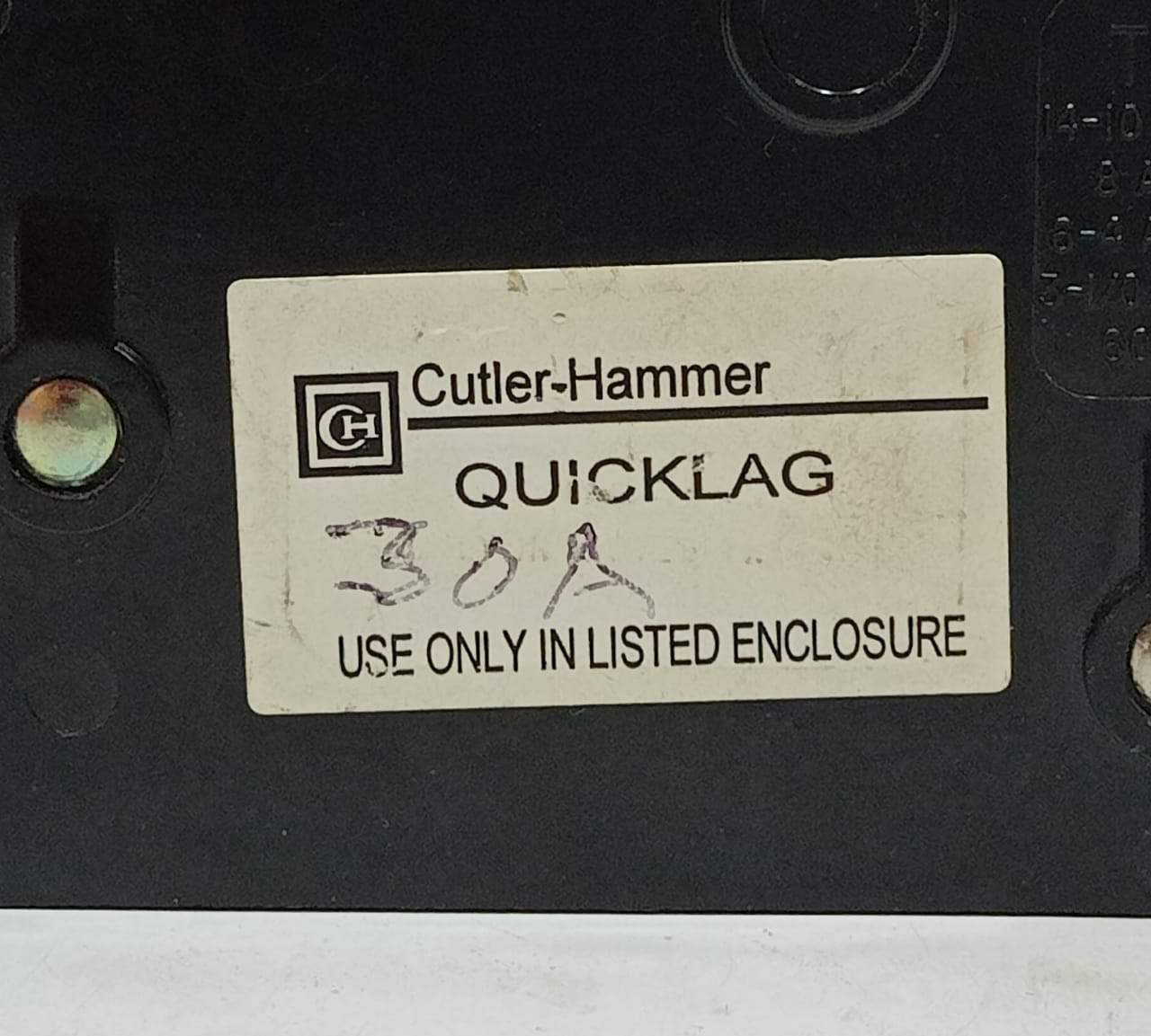 Cutler Hammer Quicklag ZZ-6747 Circuit Breaker 15A