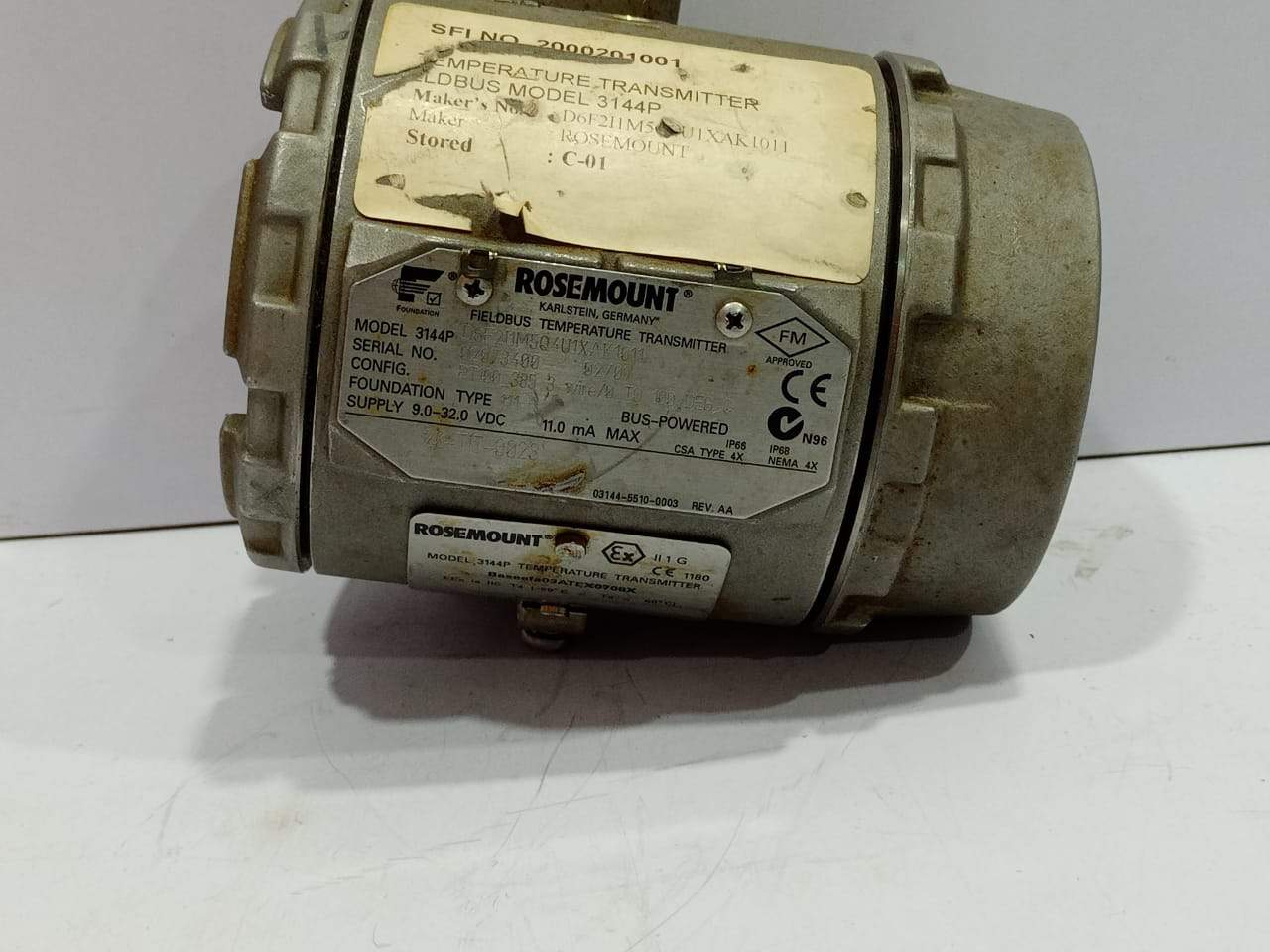 Rosemount 3144P 03144-5501-0001 Rev AA Temperature Transmitter