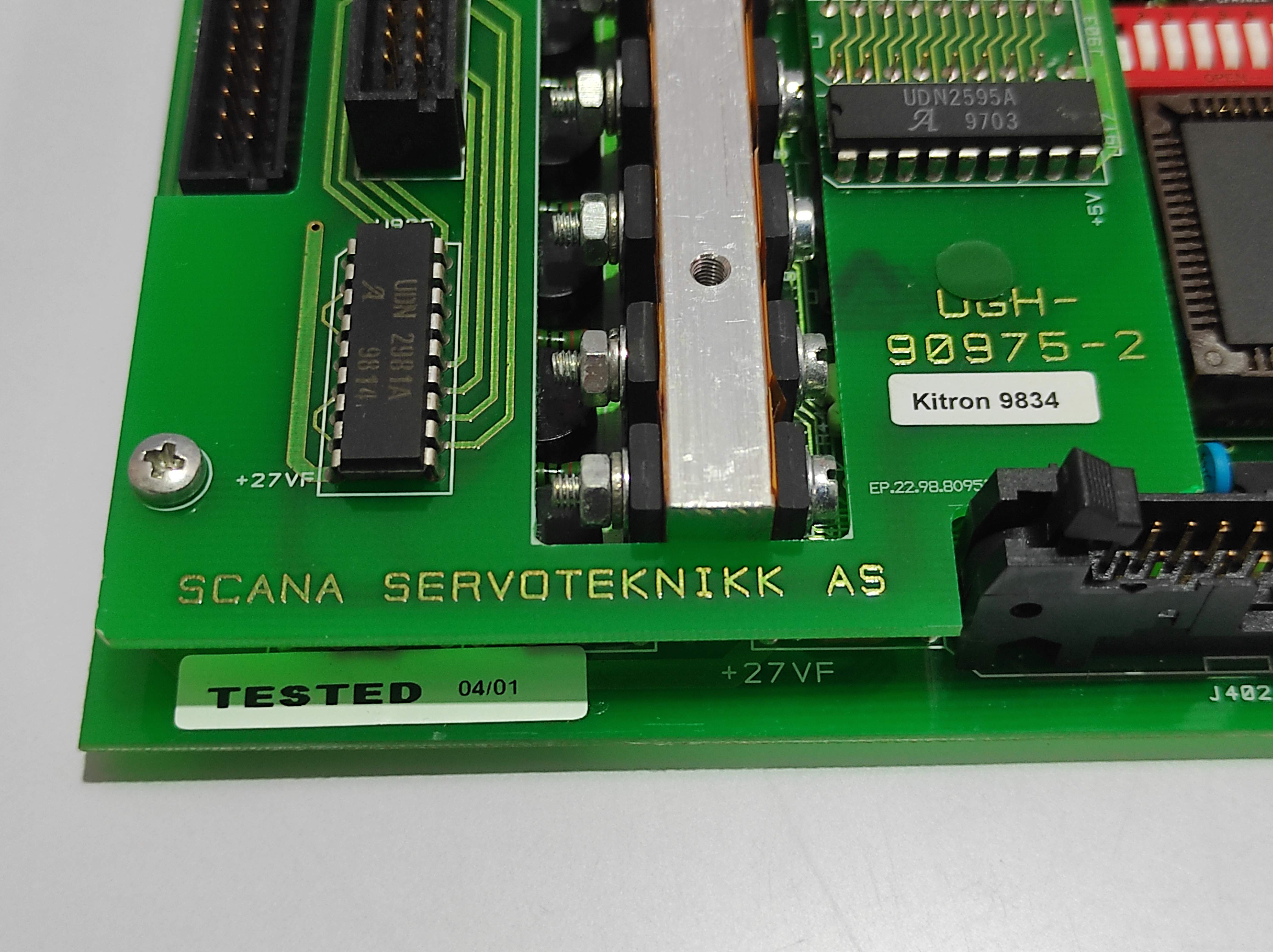 Scana Servoteknikk 34002 PCB BCD-809 Complete With EPROM