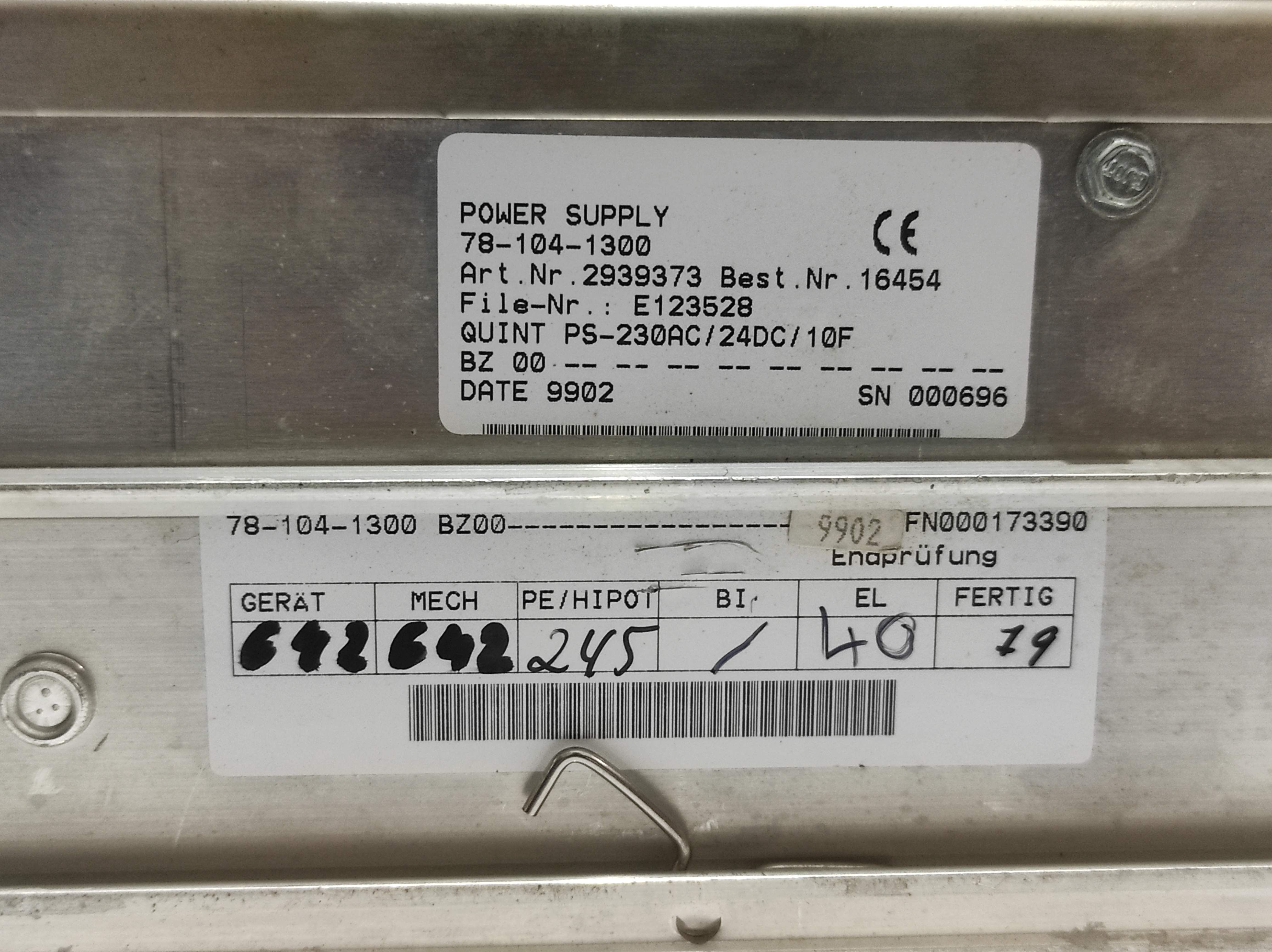 Phoenix Quint PS-230AC_24DC_10_F 29 39 373 Power Supply