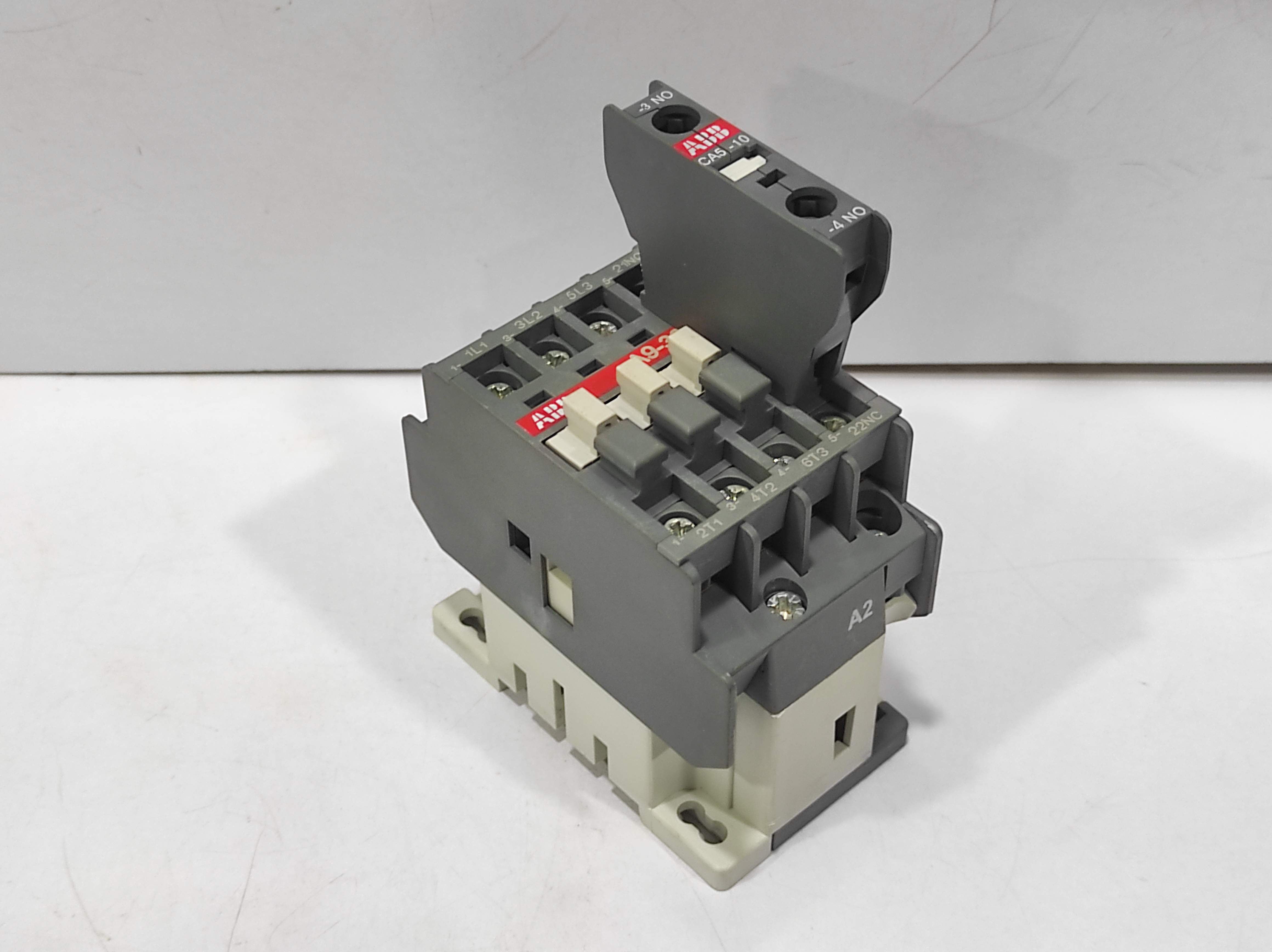 ABB A9-30-01 Contactor With ABB CA5-10 Auxiliary Contactor
