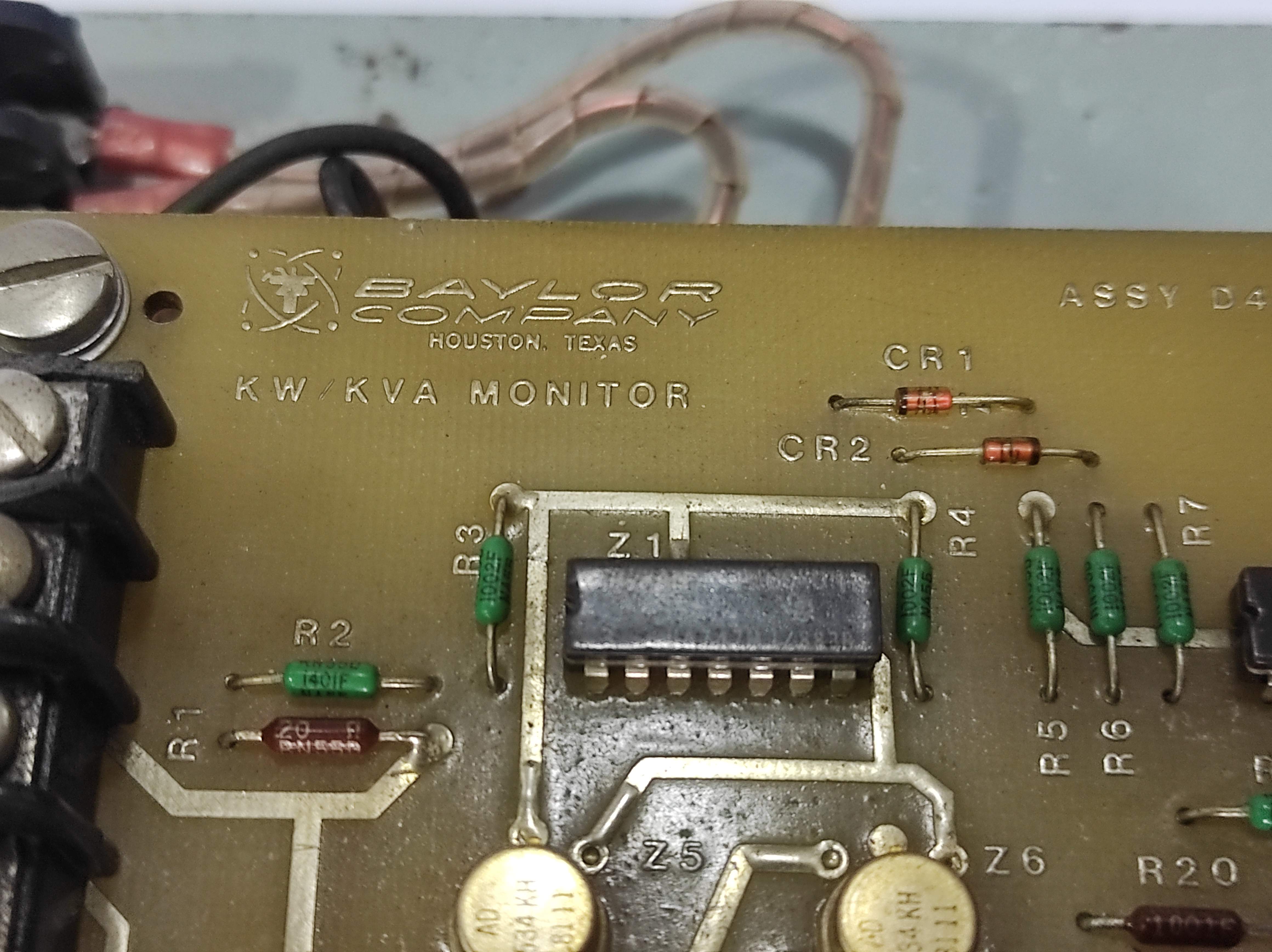 Baylor C42774 KVA KW Monitor Circuit Board PCB