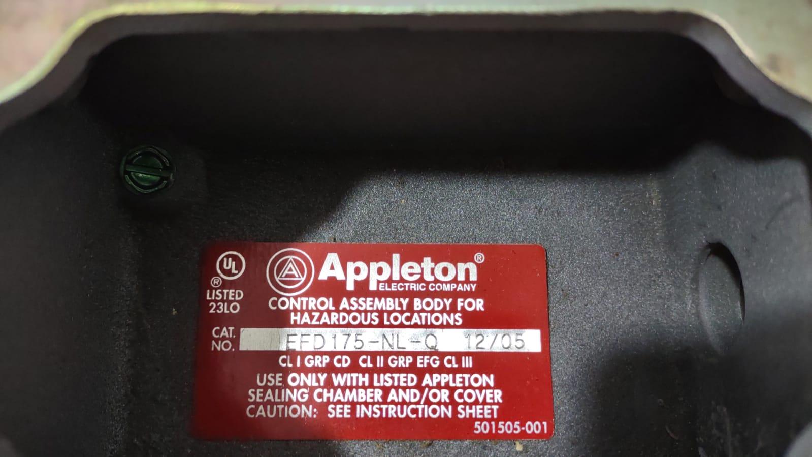 Appleton EFD175-NL-Q  Mounting Body Mall Iron Device Body _