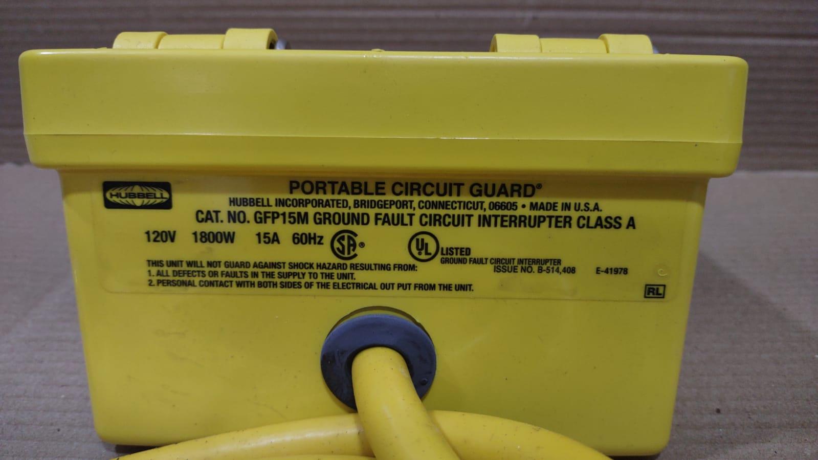 Hubbell GFP15M Circuit Guard Portable GFCL