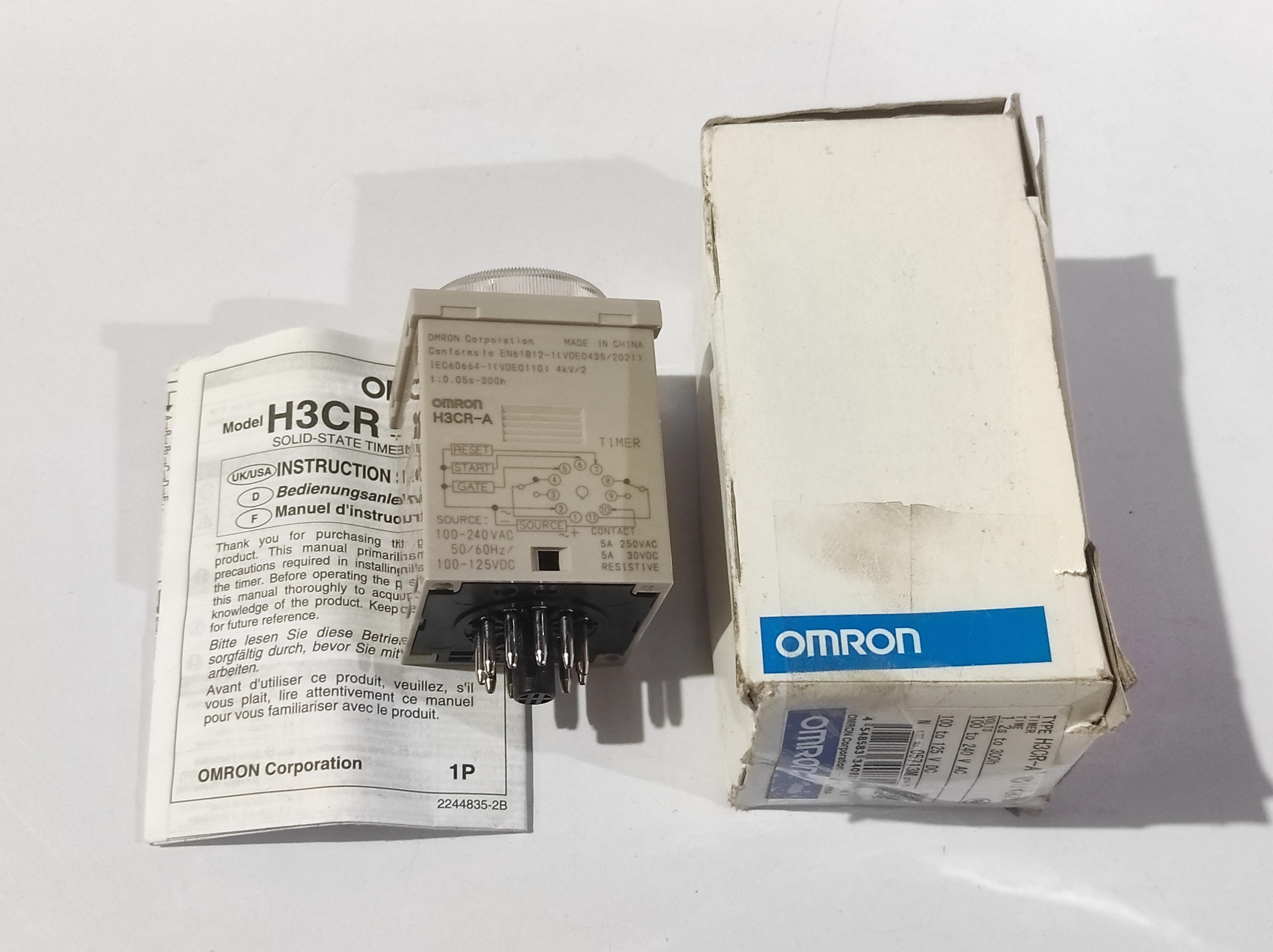 Omron H3CR-A Timer 1.2s to 300h