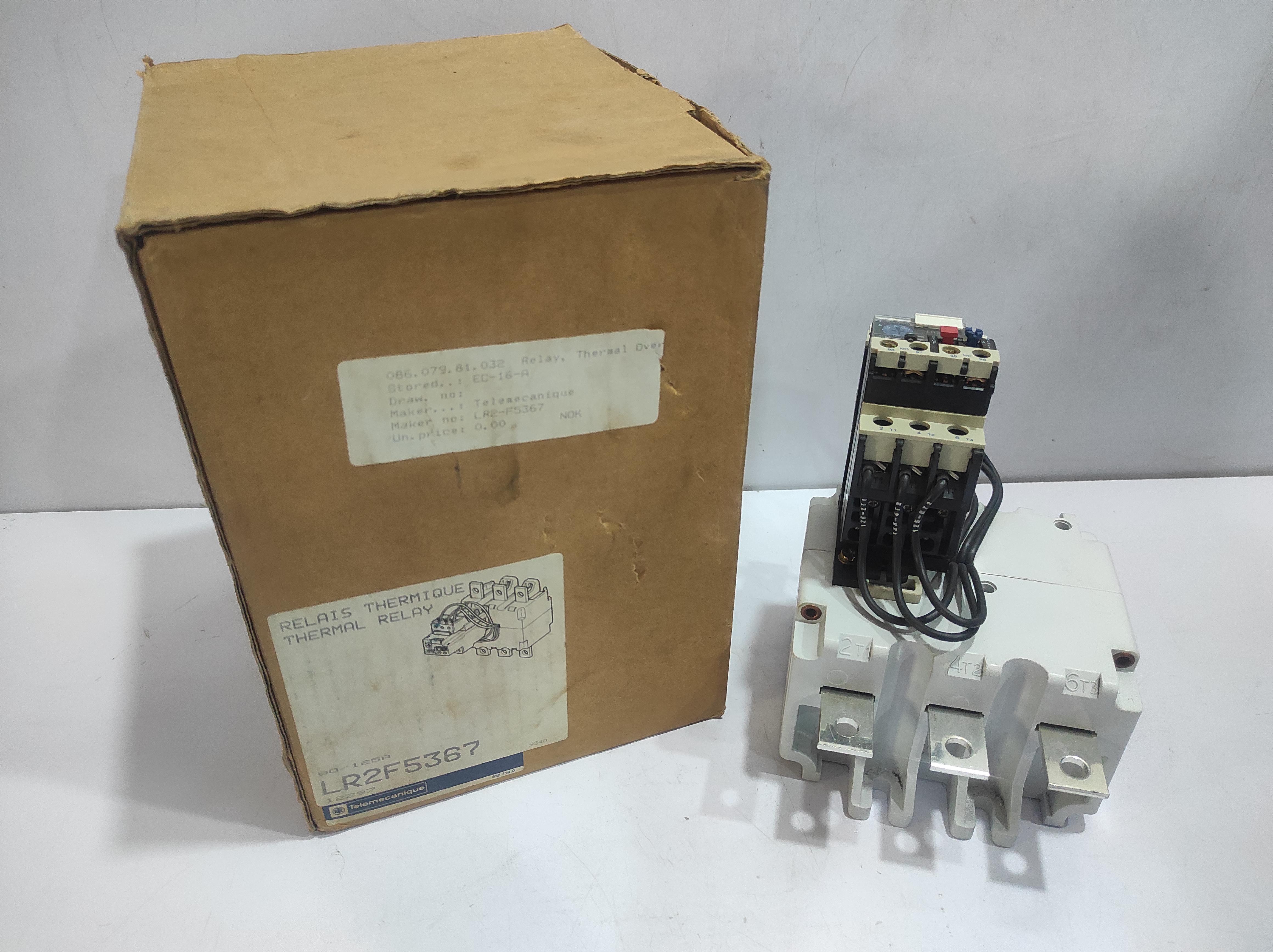 Telemecanique LR2F5367 Thermal Relay 80_125A