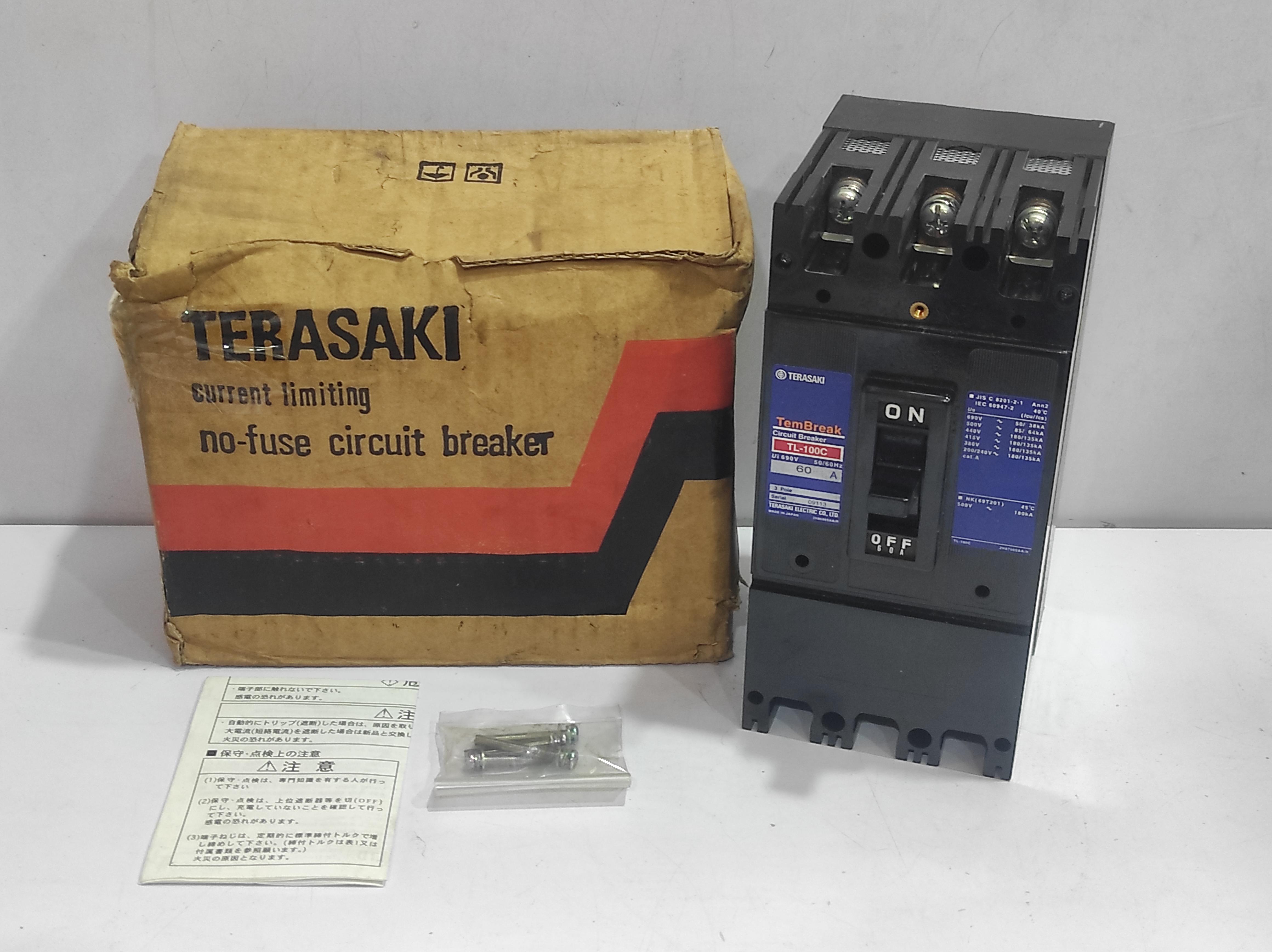 Terasaki TL-100C TemBreak Circuit Breaker 3P 30A PM 50_60Hz TL100C30A