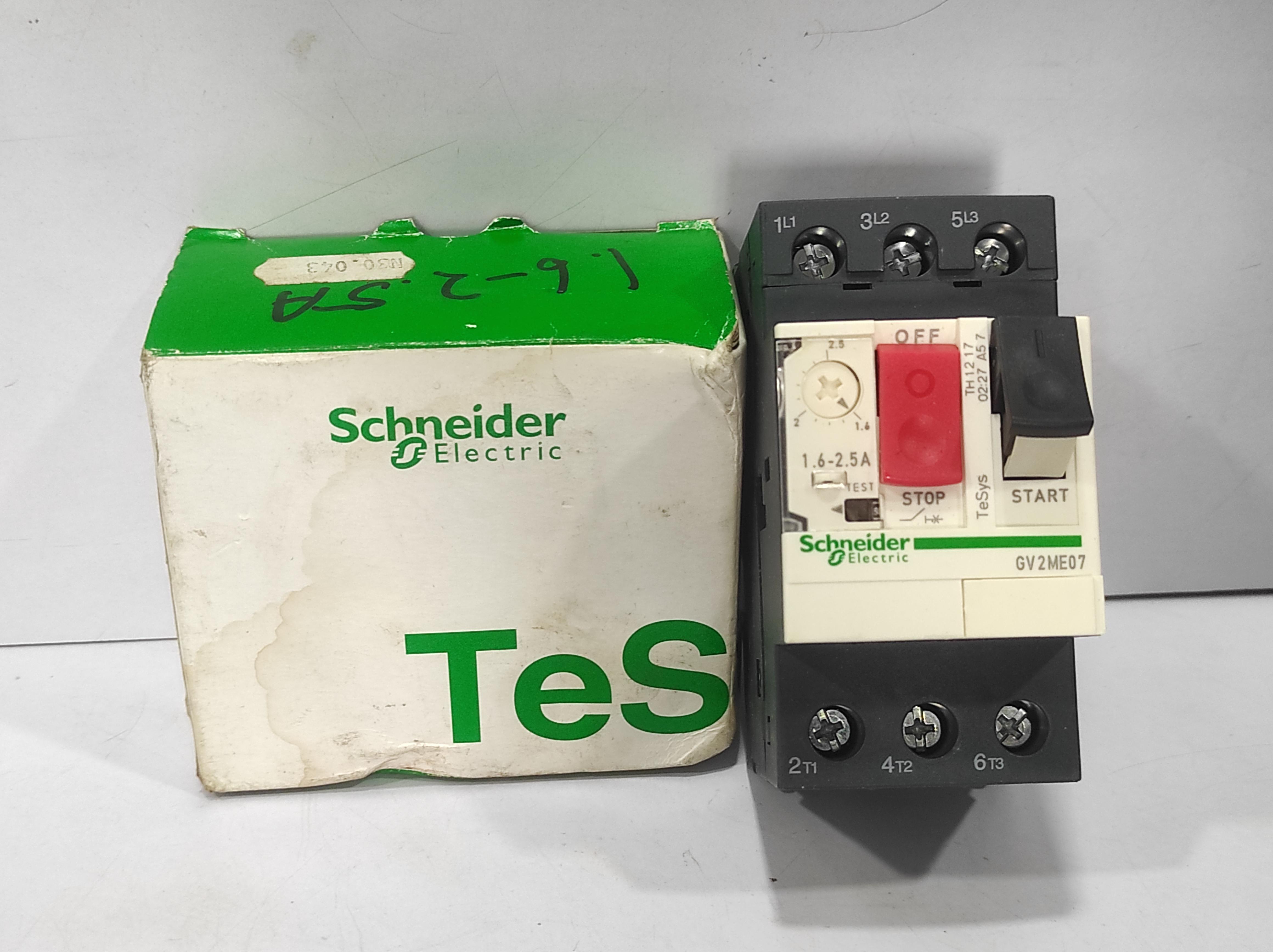 Schneider GV2 ME07 Motor Circuit Breaker 1.6-2.5A