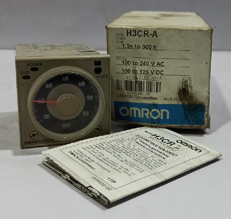 Omron H3CR-A Timer 1.2s to 300h 100-240VAC / 100-125 VDC - Japan