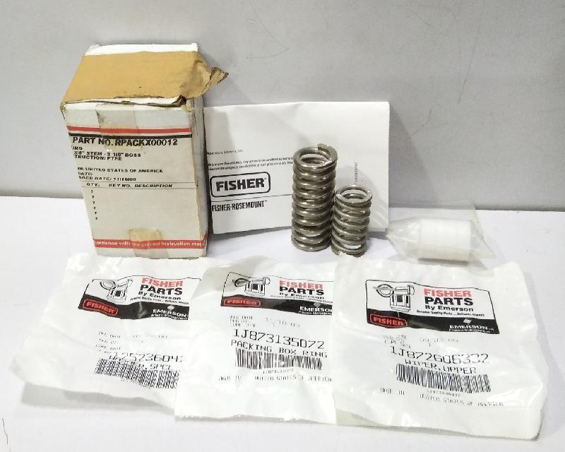 FISHER KIT PART NO RPACKX00012 PACKING SIZE:3/8” STEM-2 1/8” BOSS CONSTRUCTION:PTFE