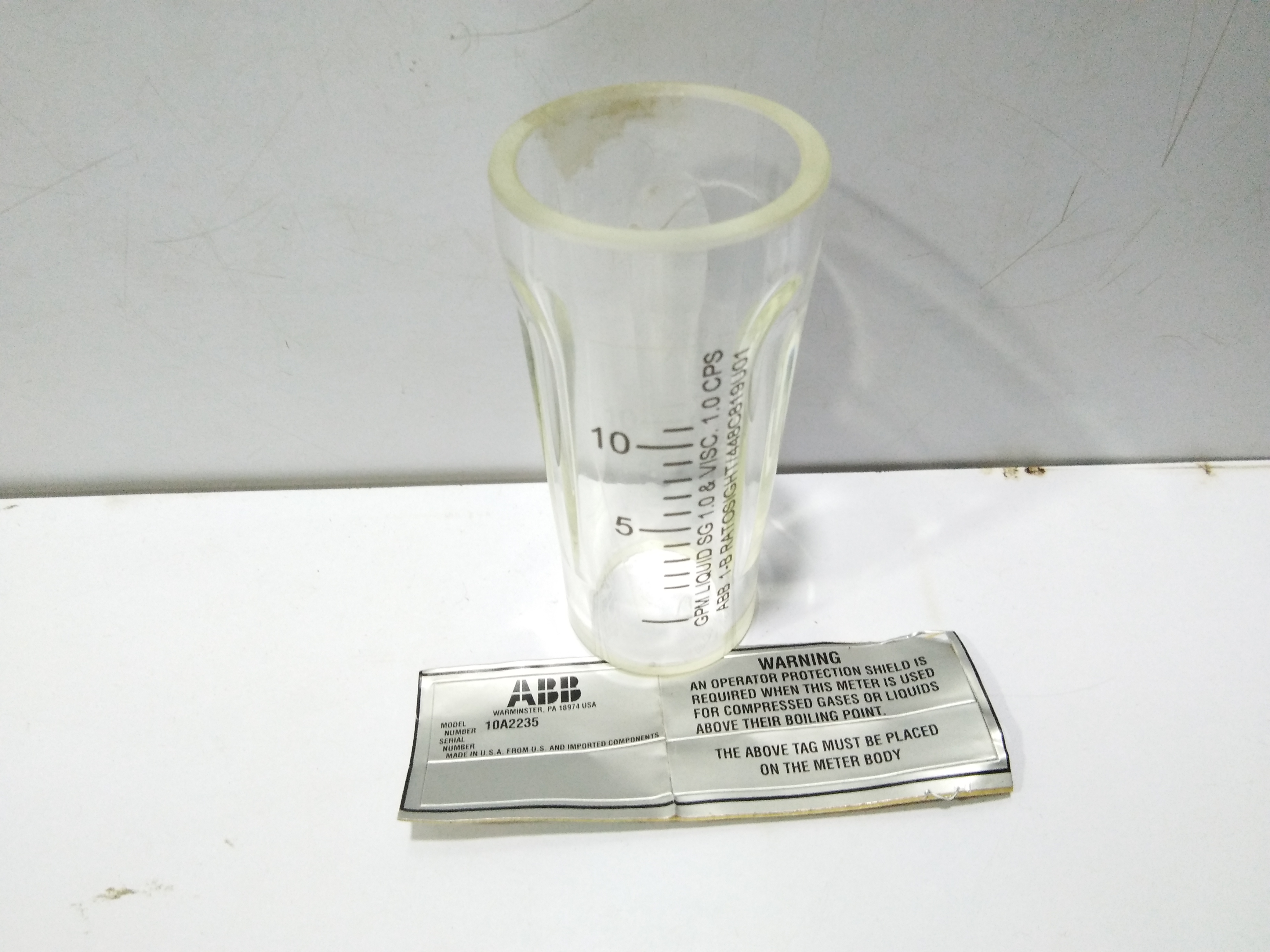 ABB 1-B RATOSIGHT_448C819U01 10A2235 LIQUID INDICATOR GLASS