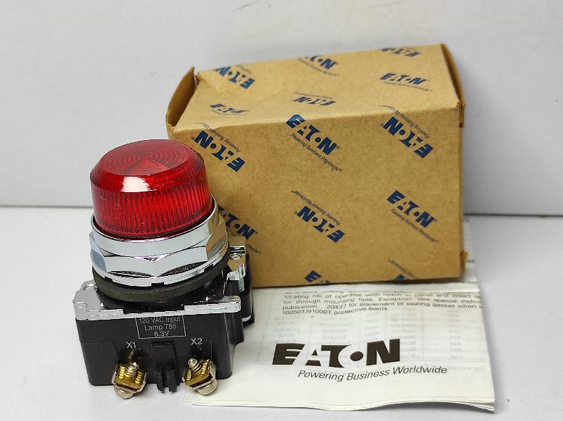 EATON 10250T34R RED INDICATING PILOT LIGHT