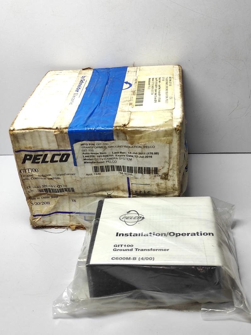 PELCO GIT100 GROUND ISOLATION TRANSFORMER WITH COAXITRON CONTROLS