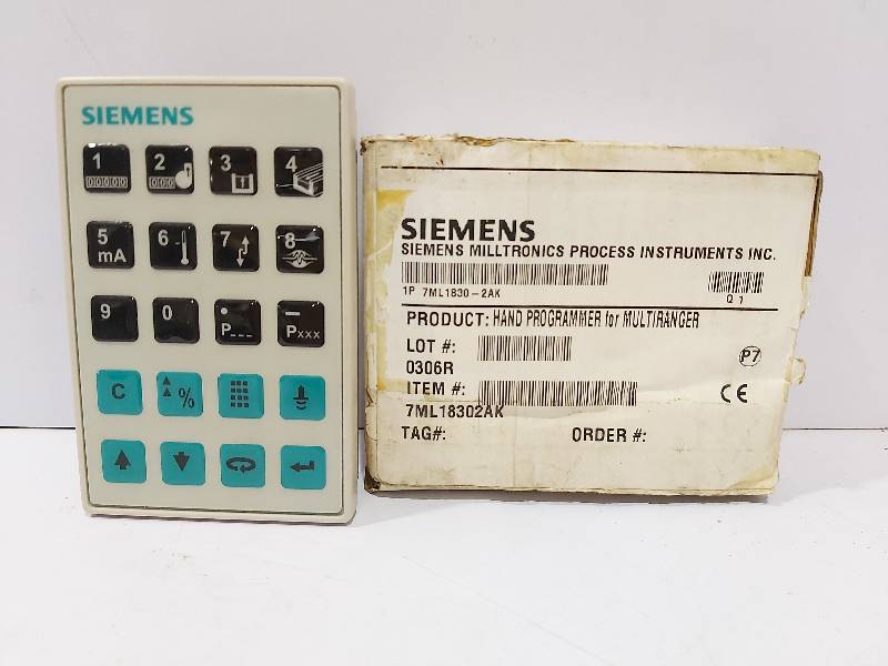 Siemens 7ML18302AK Hand Programmer 7ML 1830-2AK