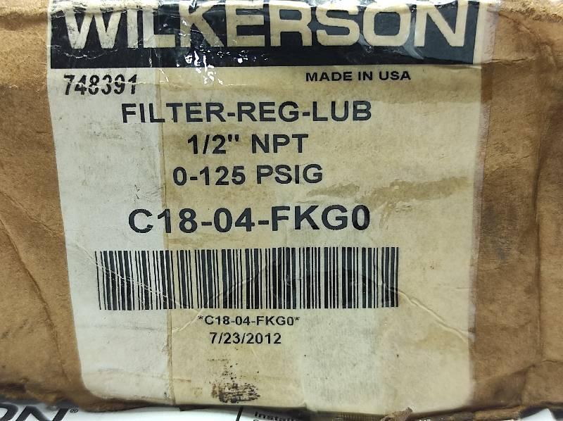 Wilkerson C18-04-FKG0 Filter Regulator Lubricator