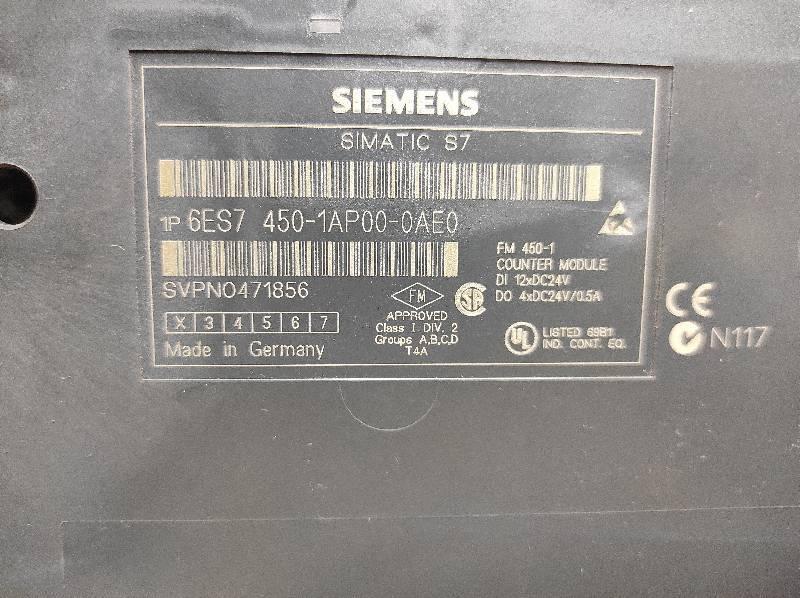 Siemens Simatic S7 6ES7 450-1AP00-0AE0 Counting Function Module F