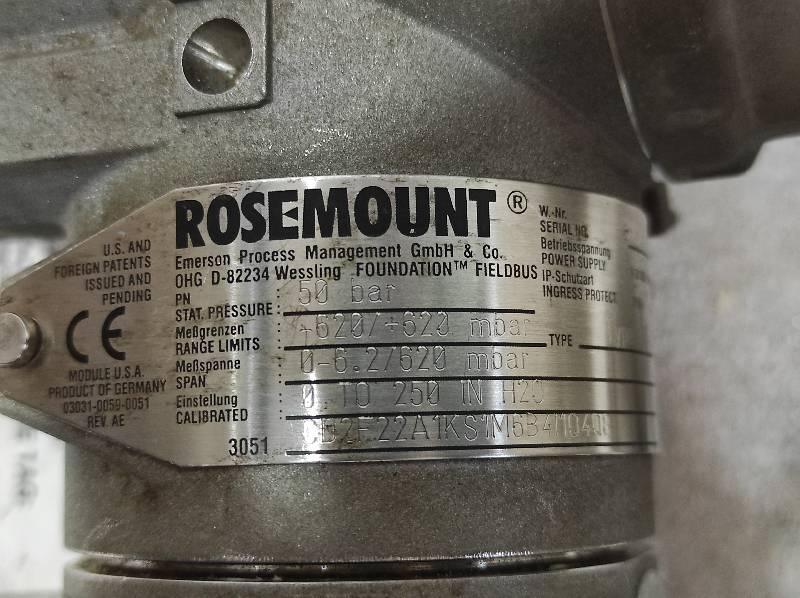 Emerson Rosemount 3051CD2F22A1KS1M6B4I1Q4Q8 Pressure Transmitter