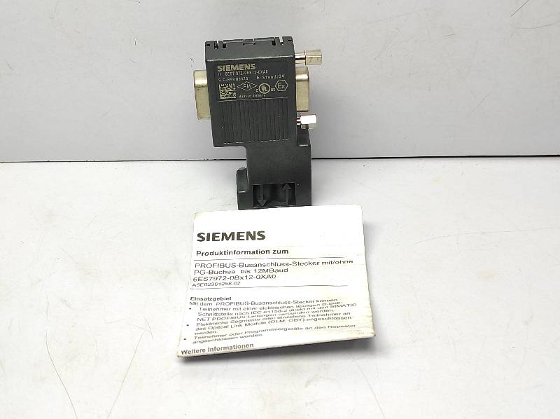 Siemens 6ES7 972-0BB12-0XA0 Profibus Connector