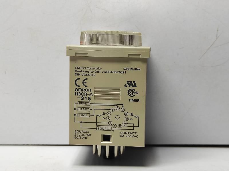 Omron H3CR-A-315 Timer 1.2s to 300h - S N Ship Spares