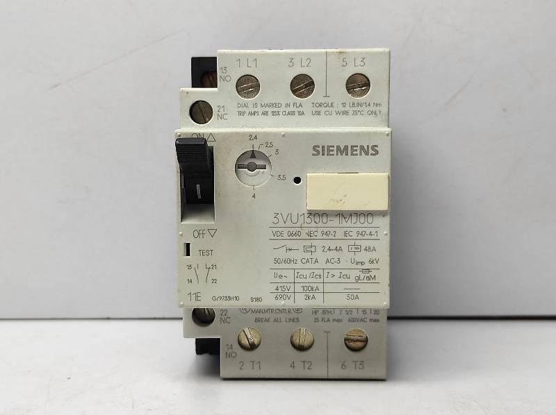 Siemens 3VU1300-1MJ00 Circuit Breaker Range 2.4-4A