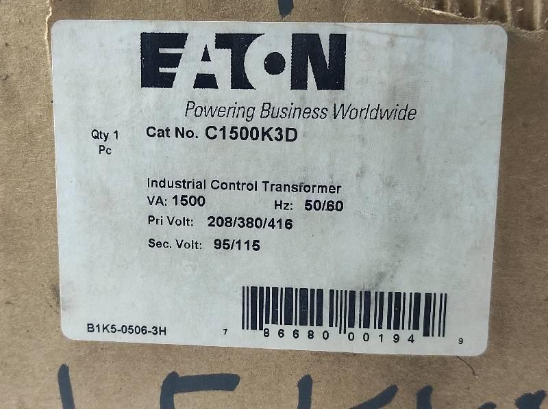 Eaton C1500K3D Industrial Control Transformer