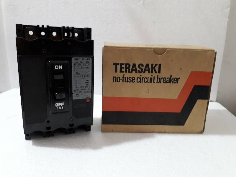 Terasaki TO-60BA 3Pole 10A AC500V DC250V Circuit Breaker On/Off Switch