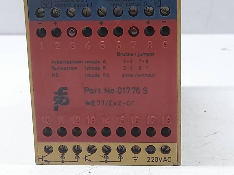 Pepperl Fuchs WE77/Ex2-OT 01776 S Switch Amplifier