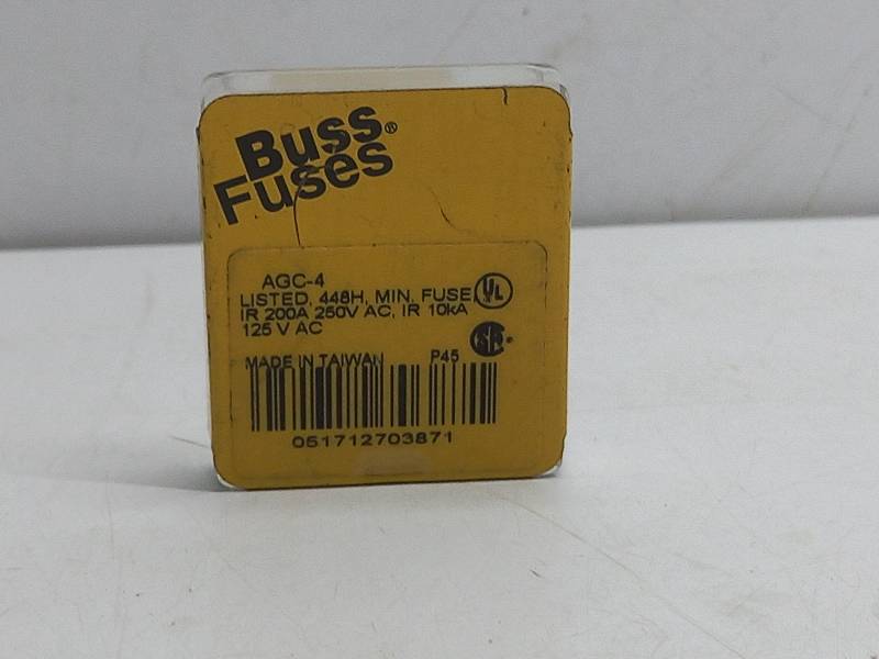 Buss AGC-4 Fuse AGC4 - 5PCs/Box