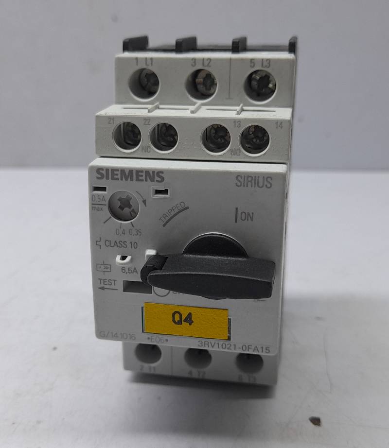 Siemens 3RV1021-0FA15 Motor Protector Circuit Breaker 0.35-0.5A 