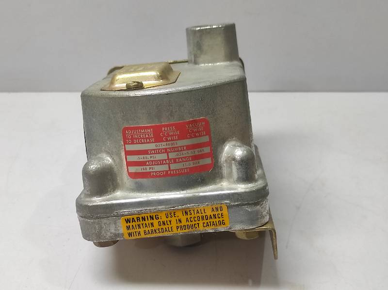 Barksdale D2T-A80SS Pressure Switch D2TA80SS