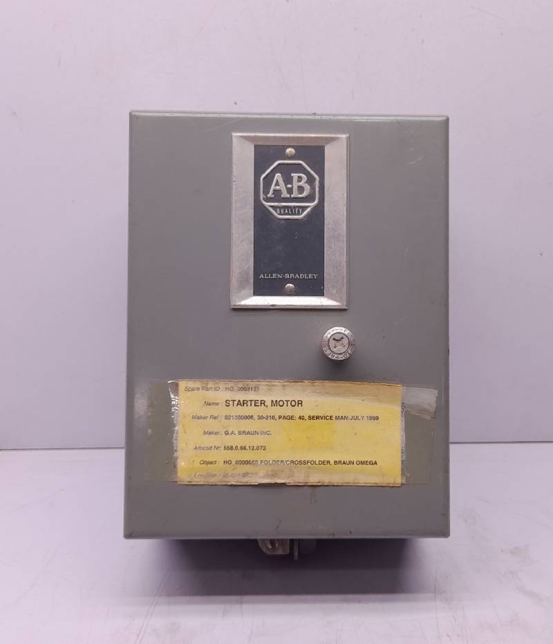 Allen Bradley 509-TOD Ser D Full Voltage Starter Motor Starter 500-TO*930 Ser D