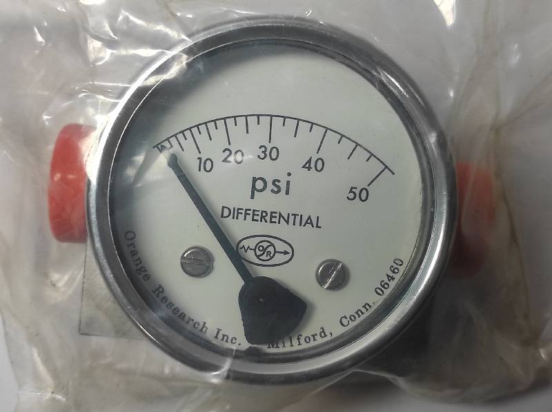 Orange 1201-S1018 Differential Pressure Gauge 0-50 PSI