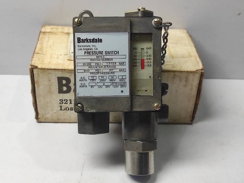Barksdale 9675-0 Pressure Switch