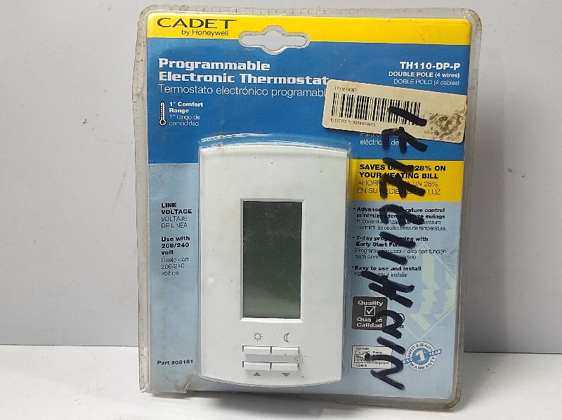 Cadet Honeywell TH110-DP-P Programmable Electronic Thermostat TH110DPP