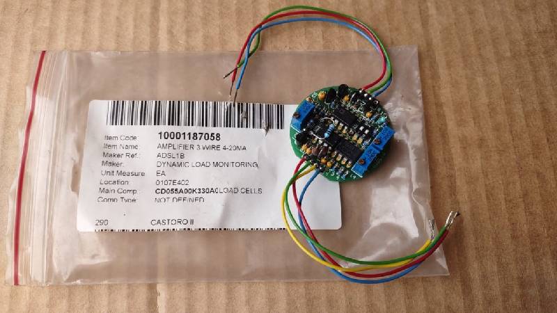 Dynamic Load Monitoring ASDL1B Amplifier 3 Wire 4-20mA