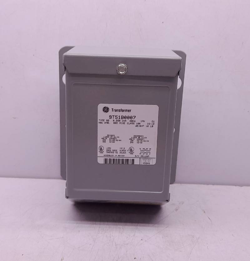 General Electric 9T51B0007 Transformer Type QB 0.250kVA 60Hz 1Ph Pri 240/480V Sec 120/240V