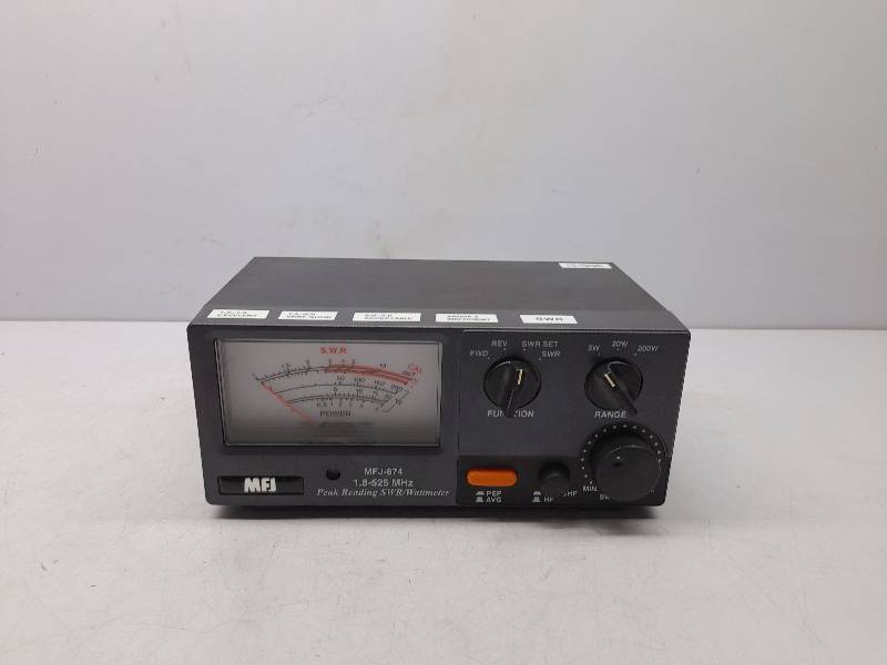 MFJ Enterprises MFJ-874 1.8-525 MHz Peak Reading SWR Wattmeter Transmitter Antenna VHF Airband 118-136 MHZ