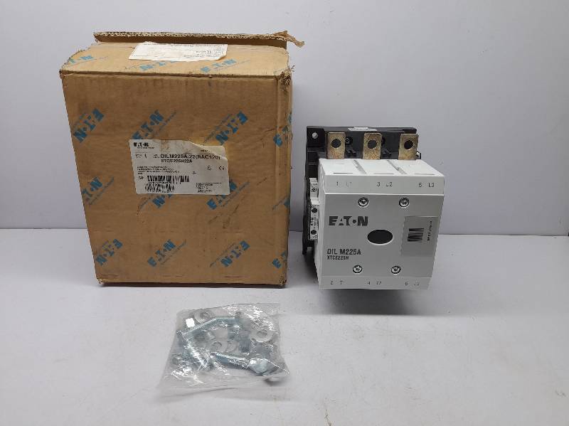 Eaton DILM225A/22(RAC120) Contactor XTCE225H22A 100kW 400V AC-3 100-120V 50/60Hz