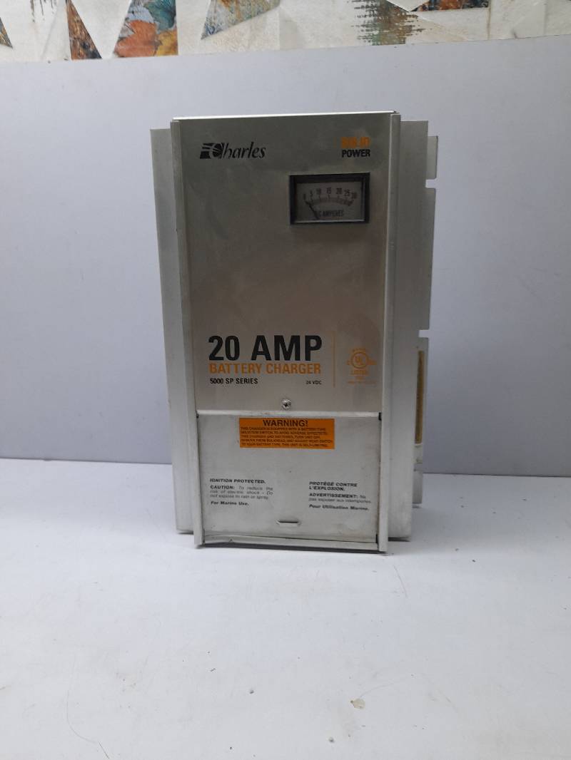 Charles 20 Amp Battery Charger 5000 SP Series 24VVDC Solid Power