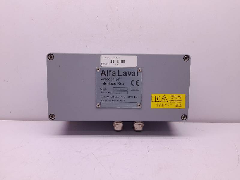 Alfa Laval 0279-0114 Viscochief Interface Box 100-230VAC 5060Hz Rated Power 6W