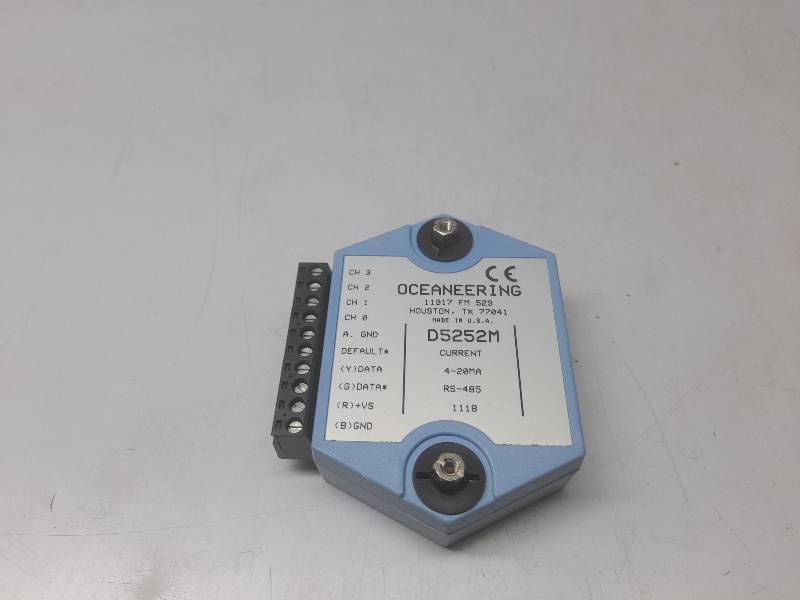 Oceaneering D5252M 4 Channel Module 0308800 4-20mA RS-485