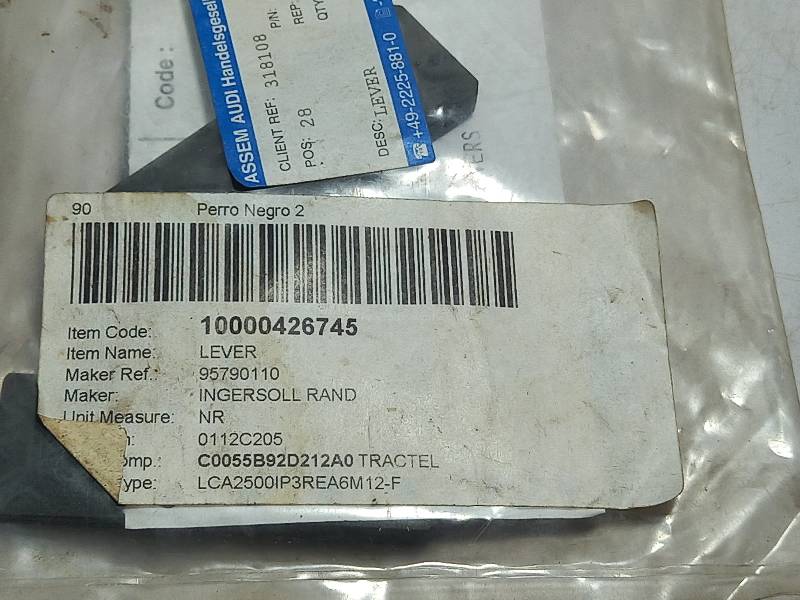 INGERSOLL RAND  95790110 LEVER  USED IN  INGERSOLL RAND TRACTEL  