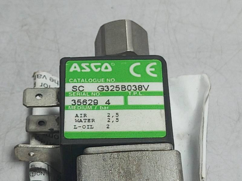 Asco SC G325B038V   Solenoid Valves  2-Port Mounted Air/Water/Oil
