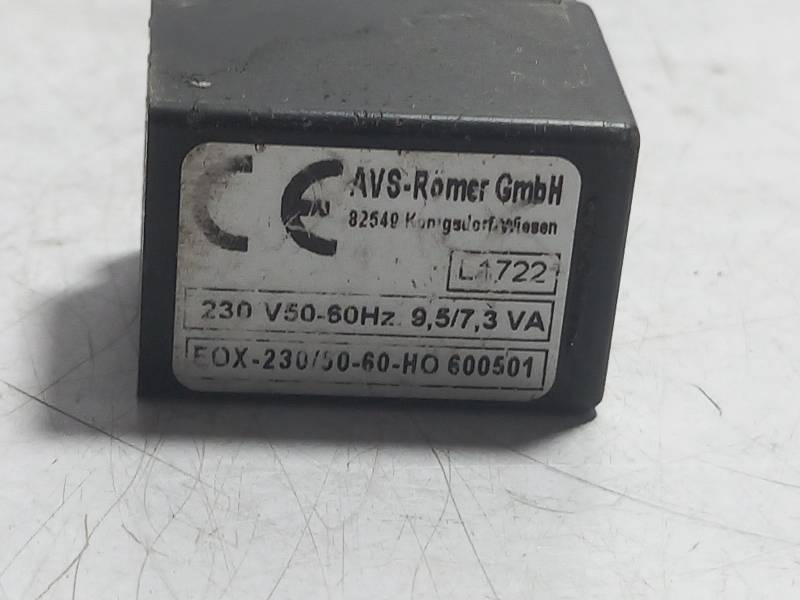 AVS-ROMER Gmbh L1722 600501 SOLENOID COIL  230V 50-60Hz 