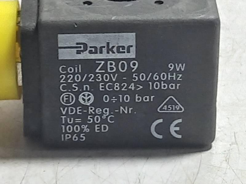 PARKER ZB09  SOLENOID COIL  220/230V-50/60Hz EC824>10 