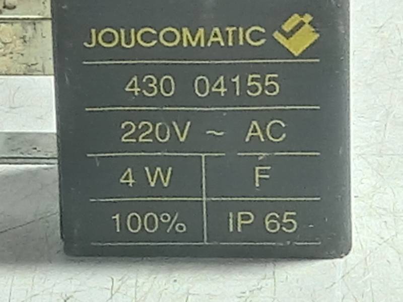 JOUCOMATIC 43004155  SOLENOID COIL  220V~AC 4W 