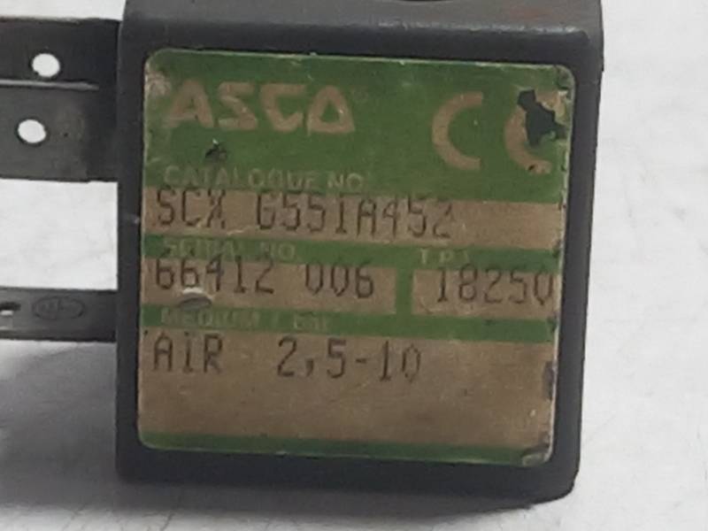 ASCO SCX 6551A452  SOLENOID COIL  AIR 2.5-10 