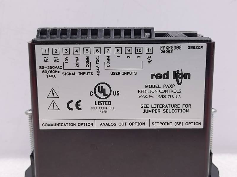 RED LION PAXP0000 SMART PROCESS INPUT POWER  85-250VAC,50/60Hz 
